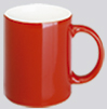Kaffeebecher Carina rot-weiß