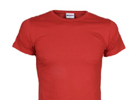 Körperbetontes T-Shirt mit Rundhals-Ausschnitt