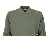  Langärmliges Polo-Shirt aus 100% Baumwollpiqué