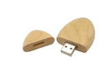 Oval Wood USB-Stick