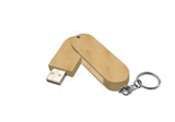 Rotating Wood USB-Stick
mit Schl&uuml;sselring